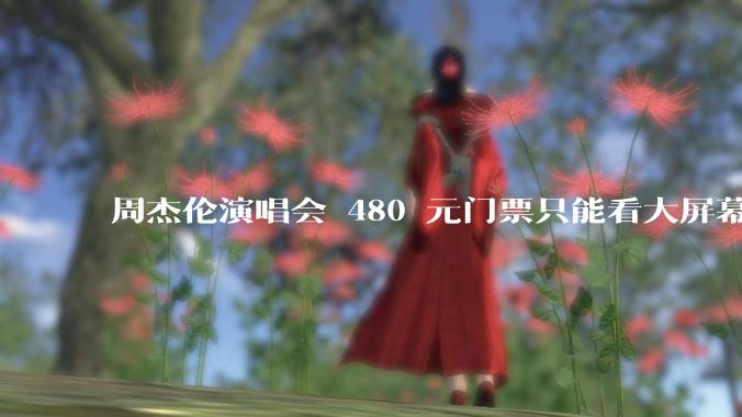 周杰伦演唱会 480 元门票只能看大屏幕，这个价格合理吗？你能接受演唱会现场看不到***吗？
