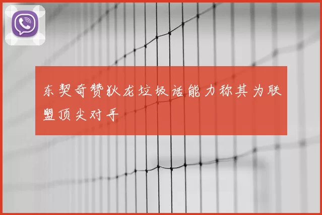 东契奇赞狄龙垃圾话能力称其为联盟顶尖对手